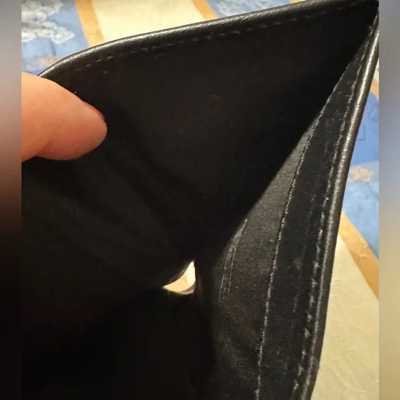 Coach Monogram Black and Gray Tri-fold Wallet - Picture 8 of 8